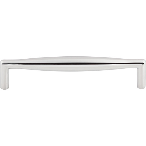 Top Knobs M504: 5-1/16" cc Flute Round Bar Cabinet Pull - Polished Chrome