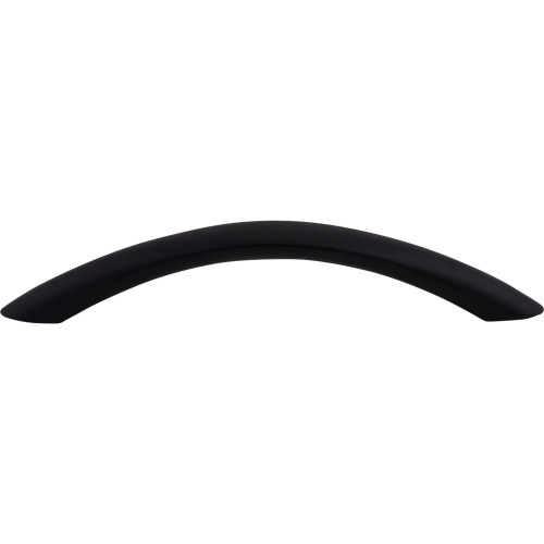 Top Knobs M383: 5-1/16" cc Nouveau Bow Cabinet Pull - Flat Black