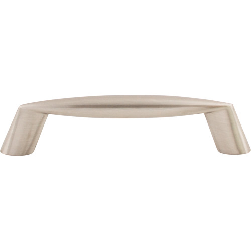 Top Knobs M567: 3-3/4" cc Rung Round Bar Cabinet Pull - Brushed Satin Nickel