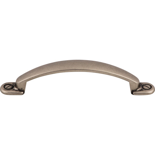Top Knobs M475: 3-3/4" cc Arendal Arch Cabinet Pull - Pewter Antique