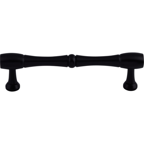 Top Knobs M795-96: 3-3/4" cc Nouveau Bamboo Round Bar Cabinet Pull - Patina Black