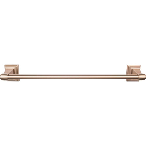 Top Knobs STK10BB: 30" cc Stratton Single Towel Bar - Brushed Bronze