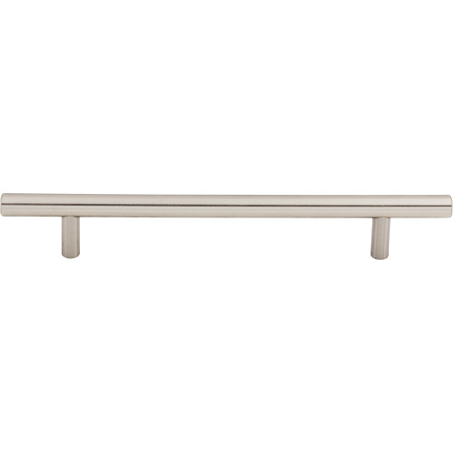 Top Knobs M431: 6-5/16" cc Hopewell Round Bar Cabinet Pull - Brushed Satin Nickel