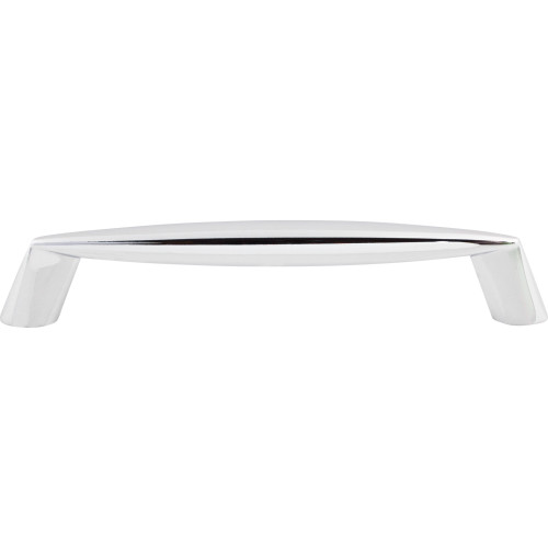 Top Knobs M571: 5-1/16" cc Rung Round Bar Cabinet Pull - Polished Chrome