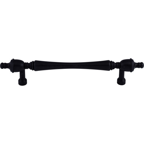 Top Knobs M825-7: 7" cc Somerset Round Bar Cabinet Pull - Patina Black