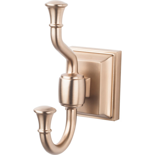 Top Knobs STK2BB: Stratton Double Wall Hook - Brushed Bronze
