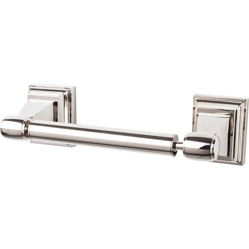 Top Knobs STK3PN: 6-3/4" cc Stratton Tissue Roll Holder - Polished Nickel