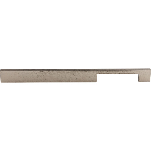 Top Knobs TK25PTA: 12" cc Sanctuary Linear Euro Bar Cabinet Pull - Pewter Antique