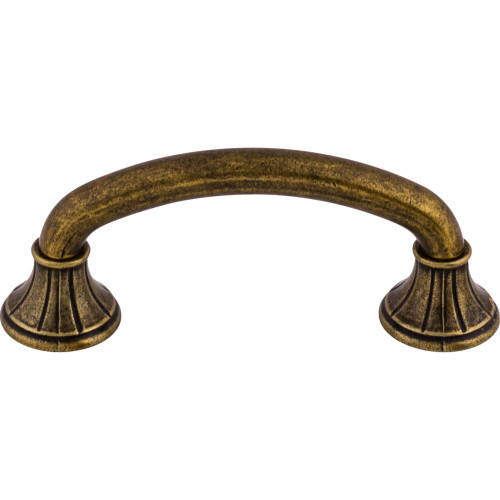 Top Knobs M963: 3" cc Lund D-Handle Cabinet Pull - German Bronze