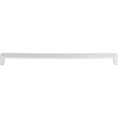 Top Knobs TK253ALU: 12" cc Modern Metro Flat Bar Cabinet Pull - Aluminum
