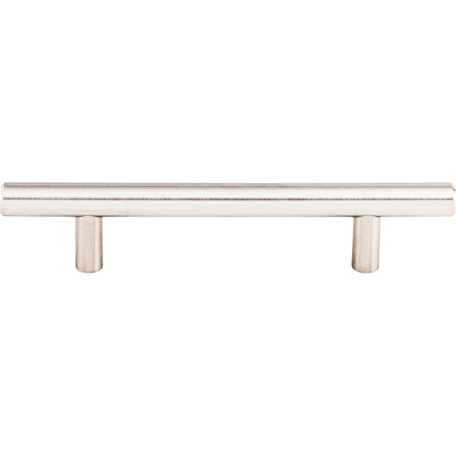Top Knobs SS3: 3-3/4" cc Solid Round Bar Cabinet Pull - Stainless Steel