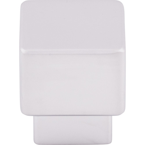 Top Knobs TK32ALU: 1" Tapered Square Cabinet Knob - Aluminum