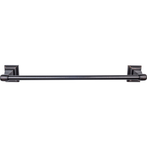 Top Knobs STK6TB: 18" cc Stratton Single  Towel Bar - Tuscan Bronze