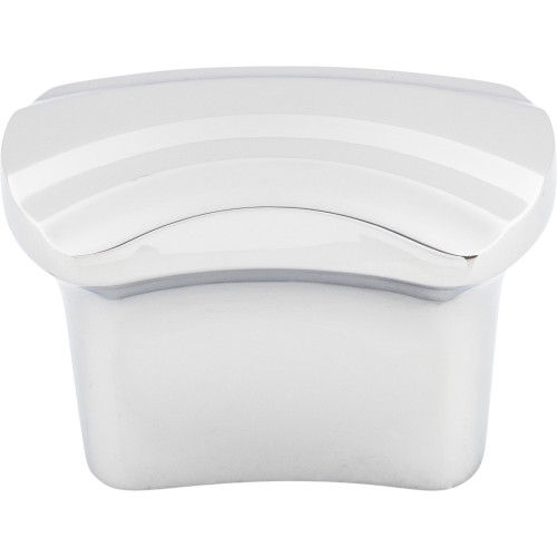 Top Knobs TK220PC: 1-1/2" cc Victoria Falls Rectangle Cabinet Knob - Polished Chrome