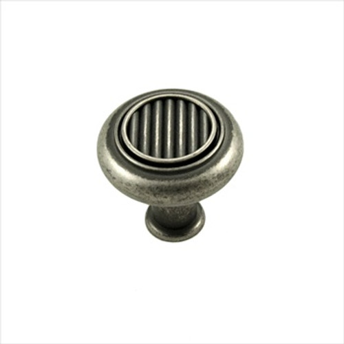 RKI CK-140-WN: 1 1/4" Corcoran Cabinet Knob - Weathered Nickel