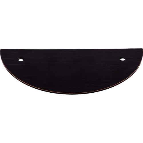 Top Knobs TK54TB: 3-1/2" cc Sanctuary Half Circle Backplate - Tuscan Bronze