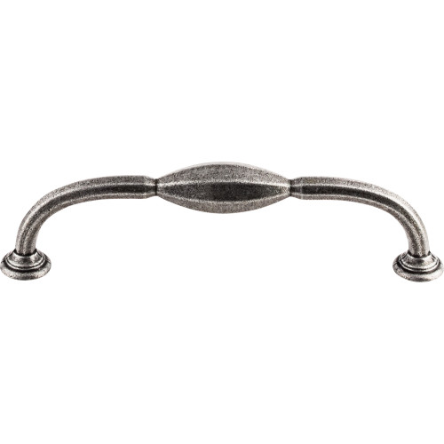 Top Knobs TK232BI: 5-1/16" cc Chareau D-Handle Cabinet Pull - Black Iron