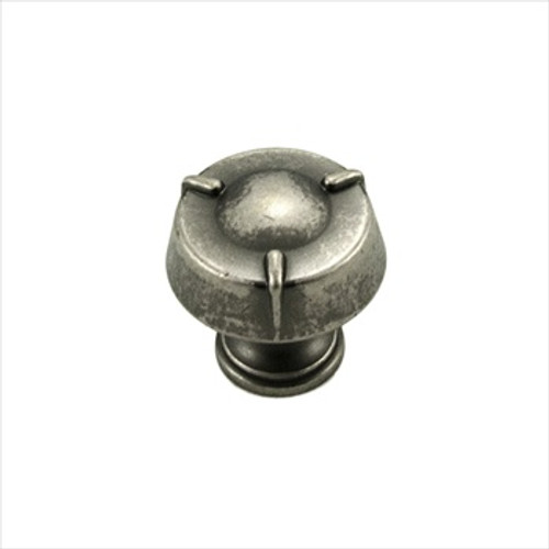 RKI CK-126-WN: 1-1/4" Fullerton Round Cabinet Knob - Weathered Nickel