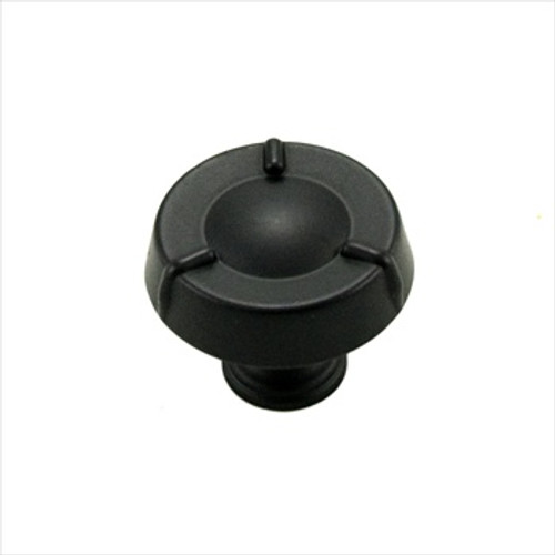 RKI CK-127-BL: 1-1/2" Fullerton Round Cabinet Knob - Black