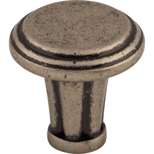 Top Knobs TK196PTA: 1-1/4" Luxor Round Cabinet Knob - Pewter Antique