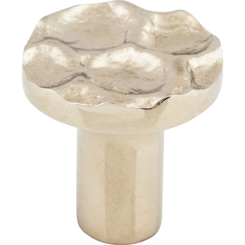 Top Knobs TK295PN: 1-1/8" Cobblestone Round Cabinet Knob - Polished Nickel