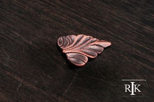 RKI CK-202-DC: Leaf Cabinet Knob - Distressed Copper