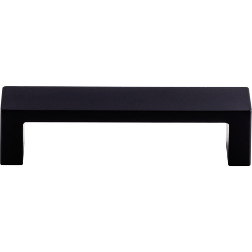 Top Knobs TK250BLK: 3-3/4" cc Modern Metro Flat Bar Cabinet Pull - Flat Black
