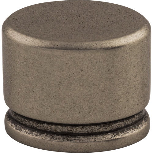 Top Knobs TK61PTA: 1-3/8" Sanctuary Oval Cabinet Knob - Pewter Antique