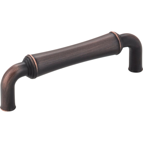 Jeffrey Alexander 537DBAC: 96mm cc Bremen 2 D-Handle Cabinet Pull - Brushed Oil Rubbed Bronze