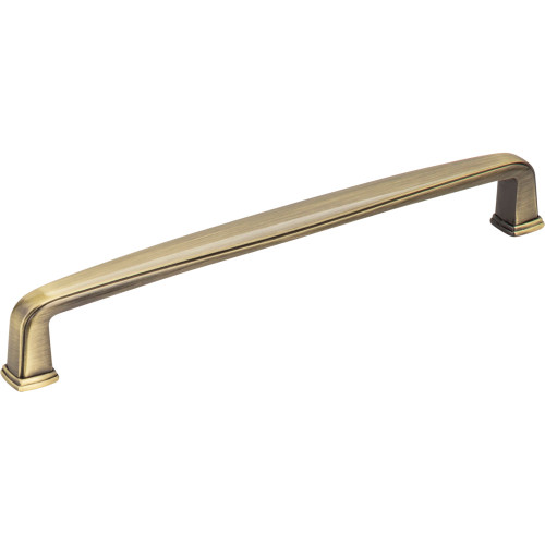 Jeffrey Alexander 1092-160AB: 160mm cc Milan 1 Bar Cabinet Pull - Brushed Antique Brass