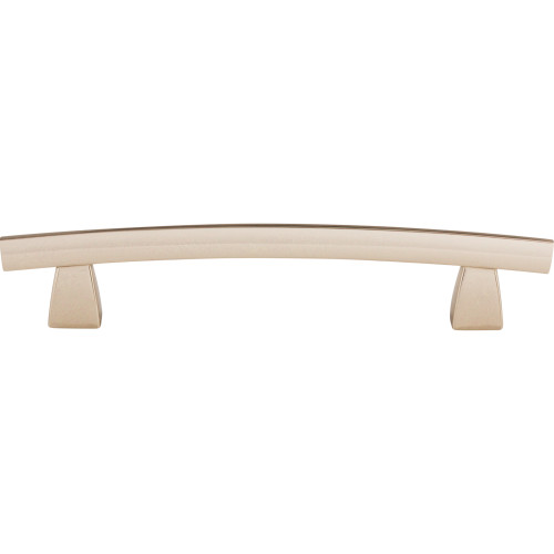 Top Knobs TK4PN: 5" cc Sanctuary Arched Bar Cabinet Pull - Polished Nickel