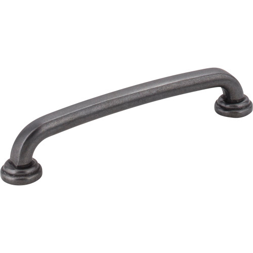 Jeffrey Alexander 527-128DACM: 128mm cc Bremen 1 D-Handle Cabinet Pull - Gun Metal