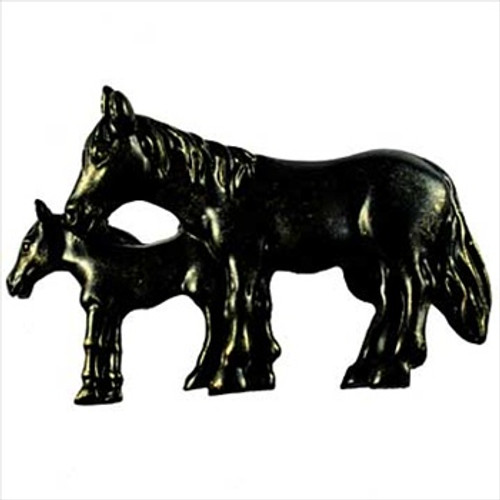 Sierra Lifestyles 2" cc Mare And Foal Cabinet Pull - Bronzed Black Sierra Lifestyles 2" cc Mare And Foal Cabinet Pull - Bronzed Black
