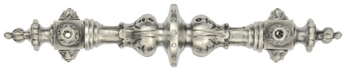 Notting Hill NHP-610-AP: 4" cc Portobello Road Cabinet Pull - Swarovski Crystal/Antique Pewter