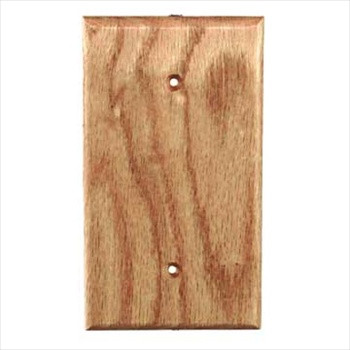 Sierra Lifestyles 682450: Traditional Single Blank Switchplate - Red Oak
