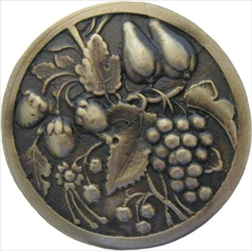 Notting Hill NHK-174-AB: Tuscan Bounty Cabinet Knob - Antique Brass Notting Hill NHK-174-AB: Tuscan Bounty Cabinet Knob - Antique Brass