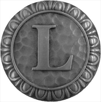 Notting Hill NHK-191-AP: Initial L Cabinet Knob - Antique Pewter