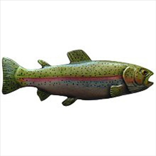 Notting Hill NHK-148-PHT-L: Notting Hill Rainbow Trout Cabinet Knob (left side/faces right) - Pewter