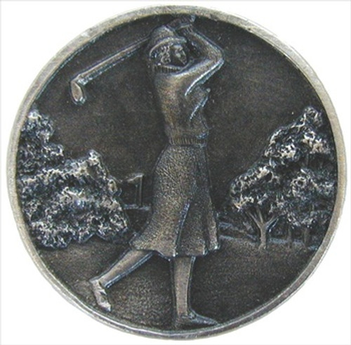 Notting Hill NHK-131-AP: Lady Of The Links Cabinet Knob - Antique Pewter Notting Hill NHK-131-AP: Lady Of The Links Cabinet Knob - Antique Pewter