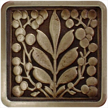 Notting Hill NHK-179-AB: Mountain Ash Cabinet Knob - Antique Brass