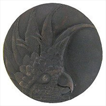Notting Hill NHK-324-DB-L: Cockatoo (Small Left Side) Cabinet Knob - Dark Brass