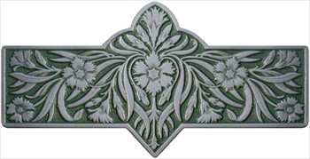 Notting Hill NHP-678-AP-C: 3" cc Dianthus Cabinet Pull - Sage/Antique Pewter