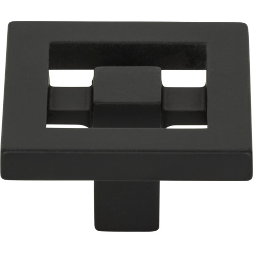 Atlas 260-BL: 1-3/8" Nobu Square Cabinet Knob - Black Atlas 260-BL: 1-3/8" Nobu Square Cabinet Knob - Black