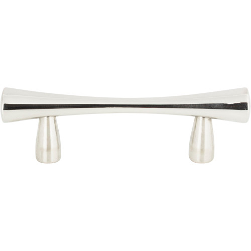 Atlas A850-PS: 2-1/2" cc Fluted Cabinet Pull - Polished Stainless Steel