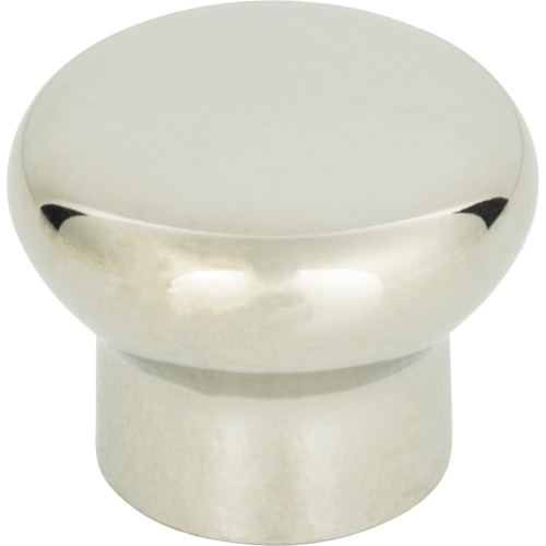 Atlas A856-PS: 1-1/4" Round Cabinet Knob - Polished Stainless Steel