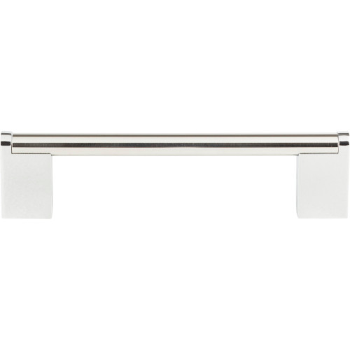 Atlas A857-PS: 5-1/16" cc Round 3-Point Cabinet Pull - Polished Stainless Steel
