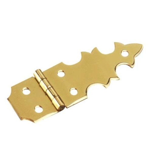 Richelieu 587SBR: 1-7/8" Ornamental Butt Hinge - Bright Brass