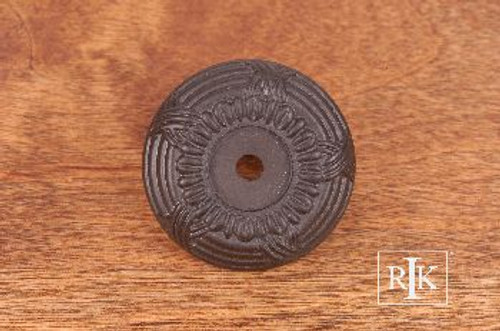 RKI BP-484-RB: 1-1/4" Cross & Petal Cabinet Knob Backplate - Oil Rubbed Bronze