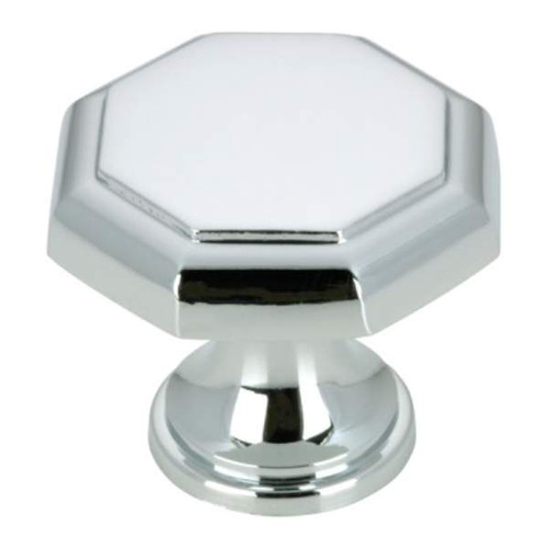 Richelieu BP44630140: 30mm Marseille Cabinet Knob - Polished Chrome