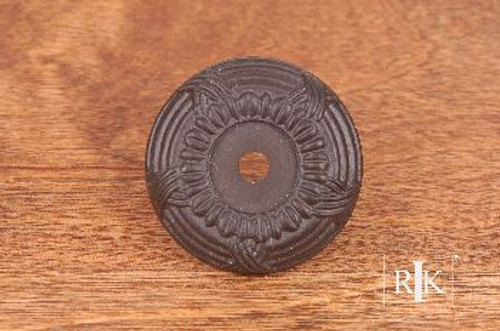 RKI BP-485-RB: 1-1/2" Cross & Petal Cabinet Knob Backplate - Oil Rubbed Bronze